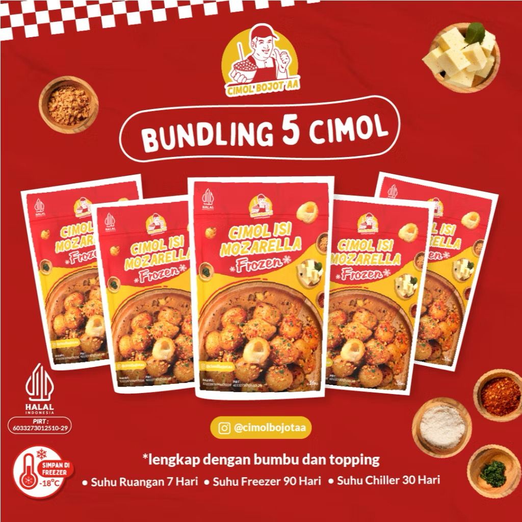 Cimol Paket Mukbang Mozzarella isi 5 Pcs